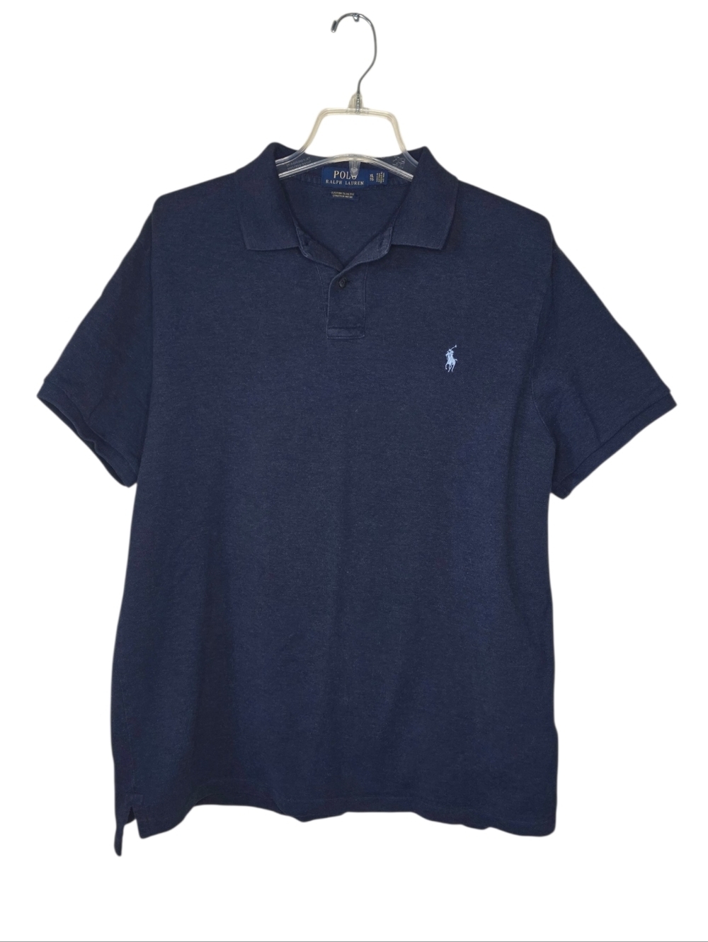 Polo Ralph Lauren Navy/ Light Blue Logo Slim Fit Stretch Mesh Size XL
